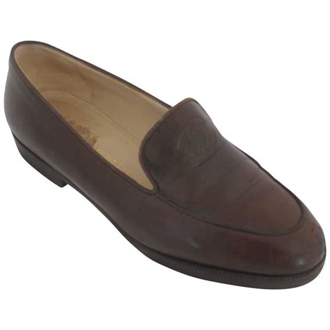 brown chanel loafers